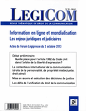 Revue Legicom, no 52